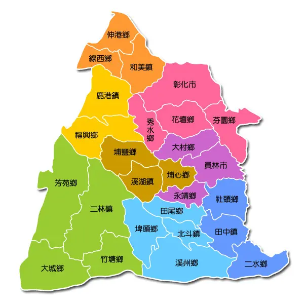 changhua map